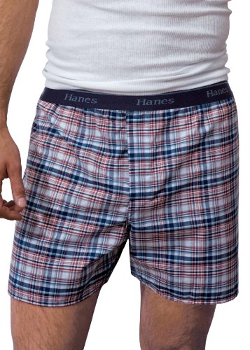Classics Boxers. Made with super soft premium cotton, Hanes Classics is our most comfortable. Classics also feature a premium waistband for plush, all-day comfort., M-Black/Grey Assortment