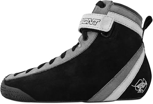 Miniatura 2 de Bont Parkstar - Patines profesionales de gamuza negra para rampas de parque y cuencos de calle, patines para patinaje en exteriores e interiores