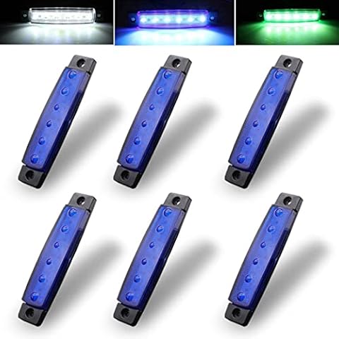 Botepon 6Pcs Wheel Well Lights Led Underglow Kit for Golf Cart, Jeep Wrangler, RZR, Offroad, F150, F250, Snowmobile (Blue) Cover