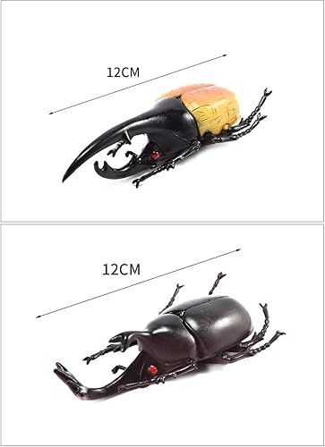 Miniatura 5 de 6 figuras realistas de escarabajo de Halloween, modelo de escarabajo falso, para Halloween, Navidad, cumpleaños, fiesta del día de los inocentes
