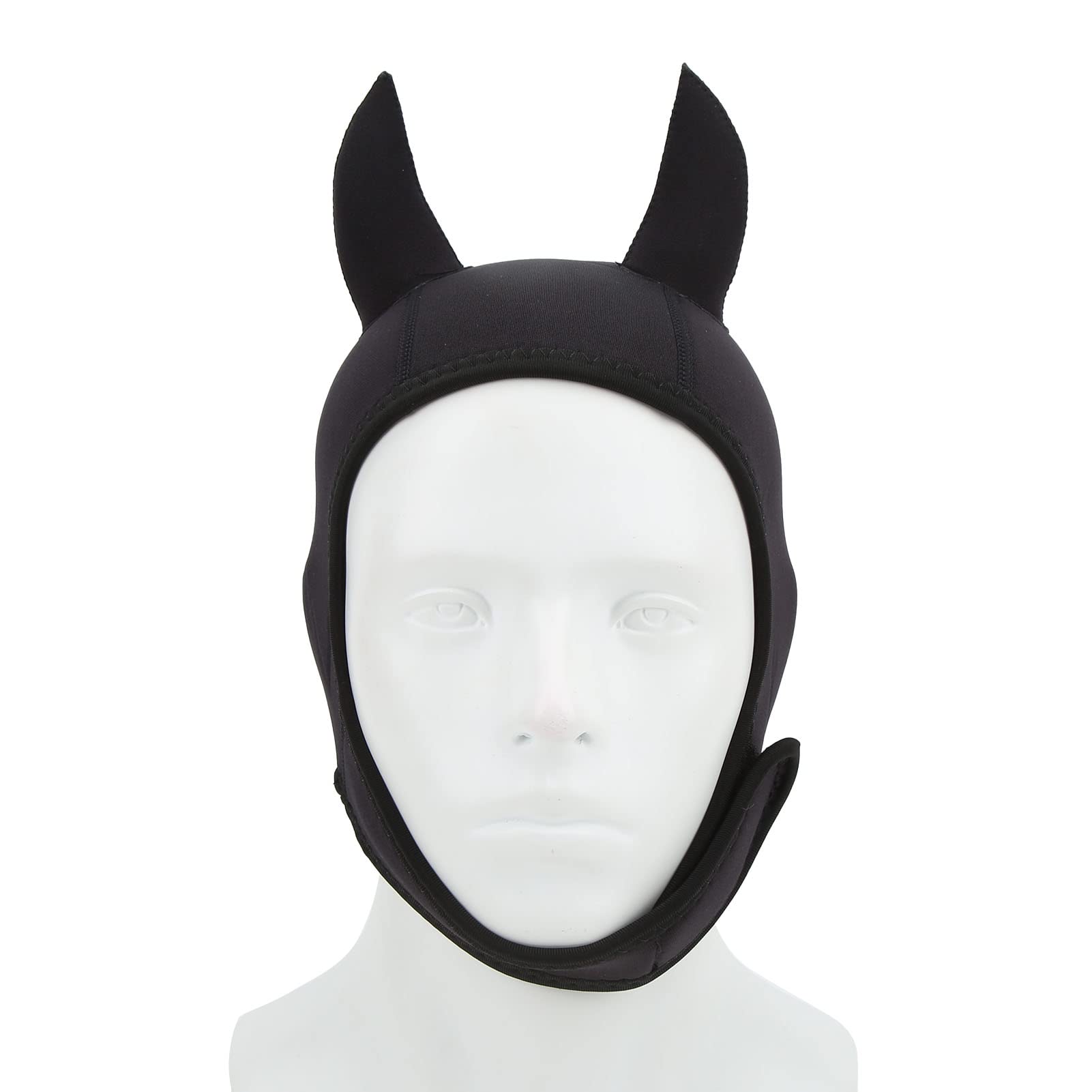 Gorro de Natación, Gorro de Natación de Animales de Dibujos Animados, Gorro de Buceo con Correa para la Barbilla para Surf, Snorkel y Buceo, Negro
