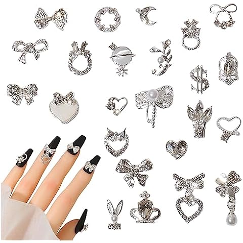24 Pcs Shiny 3D Nail Charms by Symphonyw Cover