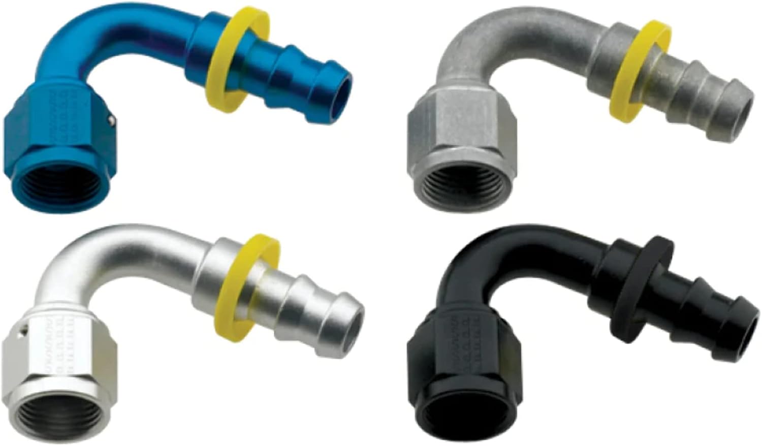 Fragola -10AN Push-Lite End 120 Degree - Black