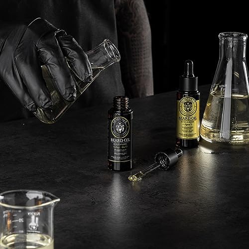 Guardenza Set di olio per barba Variety - 3 diversi oli per barba - cura della barba - 30 ml per bottiglia