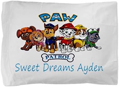Paw Patrol Personalized Pillowcase Kids Childs Toddler Boy Girl Pillow Case Bedding Bedroom Decor (2)