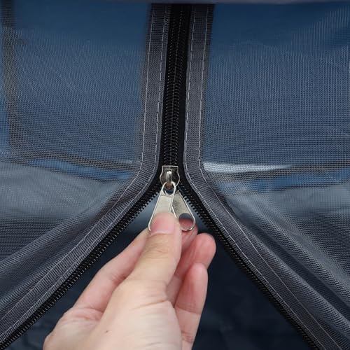 Carpa plegable para camping exterior azul para 2 personas miniatura 3