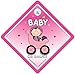 Baby On Board, petit-enfant à bord, panneau pour voiture, poussette Rose 3, panneau bébéà bord, bébéà bord, panneau bébé Poussette, bébé, signe pour voiture, pare-chocs autocollant, Baby on Board