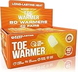Toe Warmers 40 Pairs (80 Warmers) - Up to 10 Hours of Long Lasting Warmth and Toe Warmers for Feet - Easy Air Activation - Ultra Thin, TSA Approved
