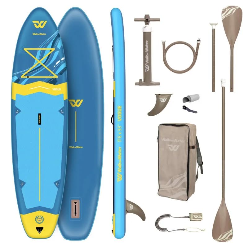 WOW Vogue 11,6 SUP aufblasbares Paddle 353 cm x 84 cm – Stand Up Paddle Allround stabil, Belastung 180 kg, Komplettpaket, verstärkter Drop Stitch, Anfänger bis Fortgeschrittene
