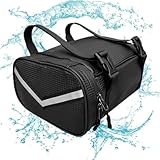 Gwtdtoad Bolsa trasera para bicicleta, Bolsa para sillín de bicicleta de montaña - Almacenamiento para bicicletas de montaña, bolsa para sillín de ciclismo - Portador de silla de montar de ciclismo de