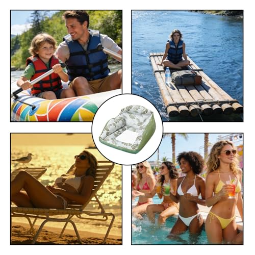 Radeau de piscine gonflable portable pour flottaison extérieure en vacances