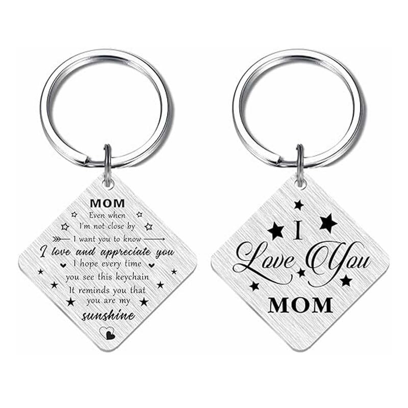 Mom Christmas Keychain Gifts - Best Mom Ever Gifts, I Love My Mom Gift Ideas Mother Present KeyS28-image-9
