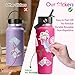 100pcs Pink I Love You Stickers, Waterproof Holographic Glitter Romantic Vinyl Decal,Valentine's Day,Birthday for Water Bottle, Laptop,Kindles, DIY,Book,Phone, Gifts for Girls,Kids, Teens,Adults