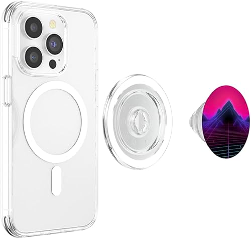 Miniatura 4 de Retrowave - PopSockets MagSafe PopGrip de los años 80 Vaporwave Dark Synthwave para iPhone