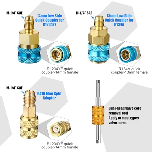 Detector de fugas AC Tellegloww Kit R1234yf R134a R410a miniatura 6