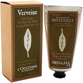 L'OCCITANE Verbena Cooling Hand Cream Gel 75ml, Organic Verbena Extract, Moisturising & Refreshing, Vegan Formula, Luxury Hand Care