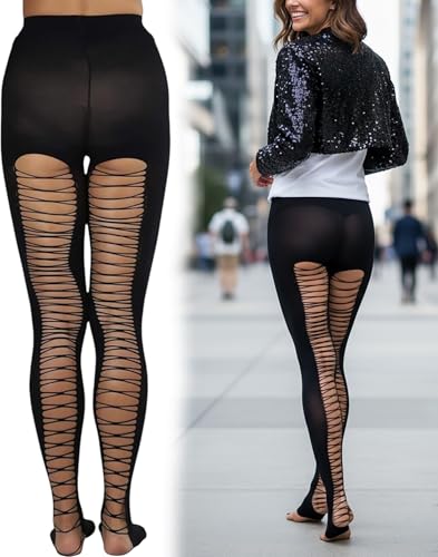 Image of ToBeInStyle Women's Large Mesh Fishnet Patterned Pantyhose Tights