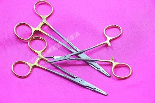 New Set Of 3 Premium German Tc Olsen Hegar Needle Holder 5 Inches Plus 5.5 Inches Plus 6 Inches With Tungsten Carbide Inserts Surgical Dental Instruments #TOP6
