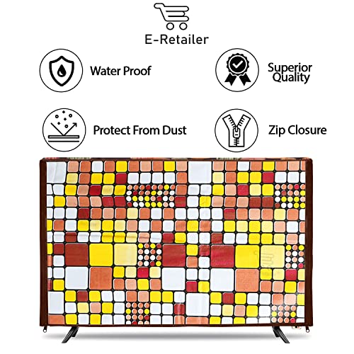 Image of Transparent LCD /LED T.V Protector Cover with Zipper Enclosure for 32 Inch Suitable for All Major Brand & Model (Color-Brown, Size-29x3x19 Inches)