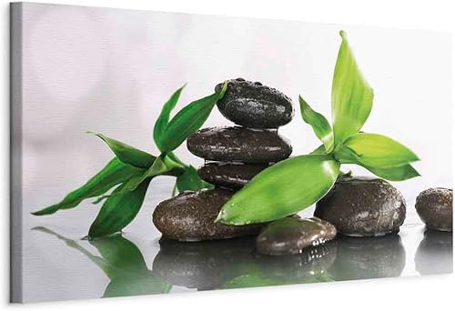 Miniatura 25 de artgeist Lienzo decorativo para pared, diseño de spa zen, 59 x 20 pulgadas, 1 unidad, decoración del hogar, cuadro estirado enmarcado, pintura