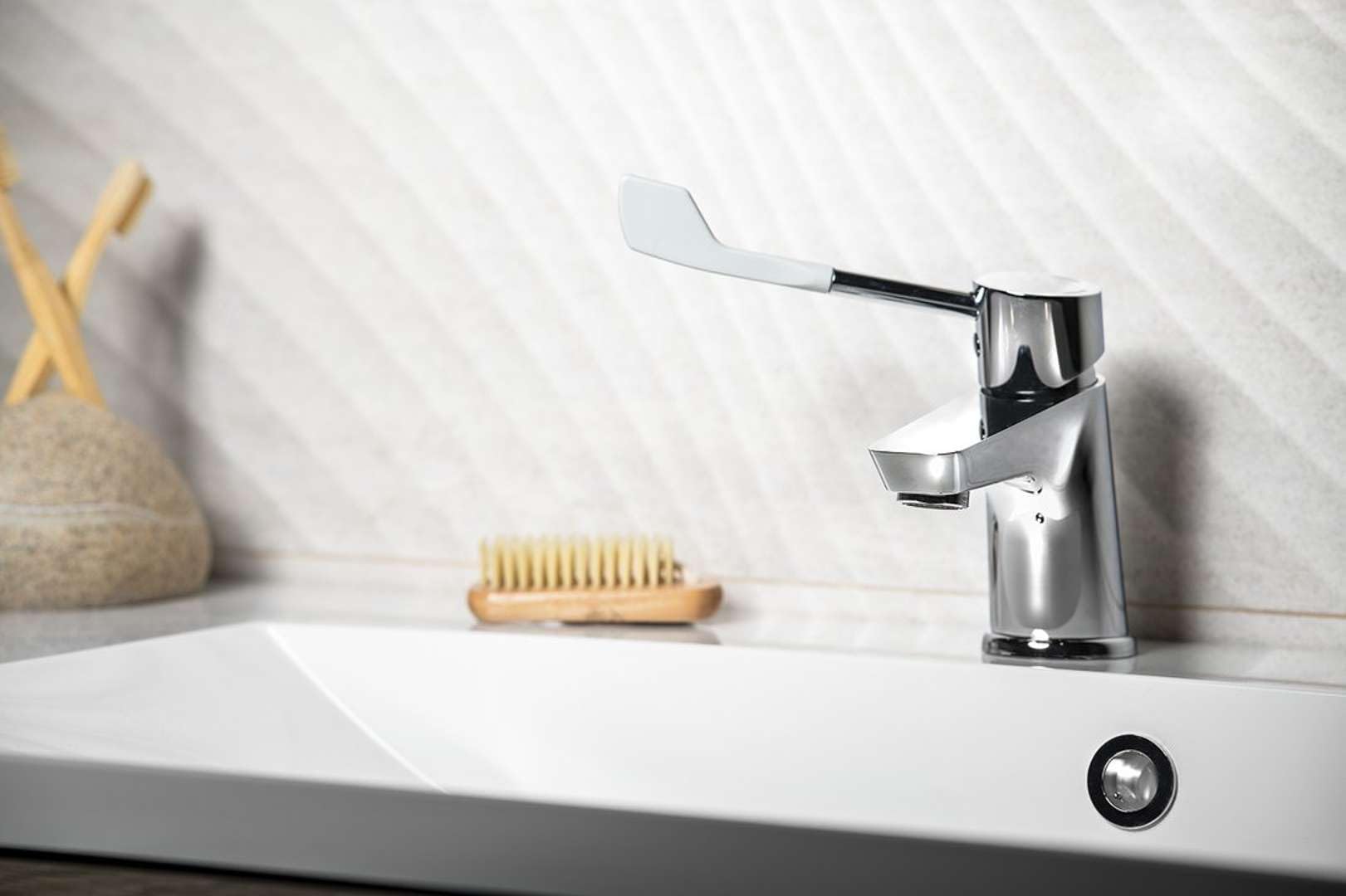 Grifería - Grifo de lavabo LEA, para personas discapacitadas, cromo LE002