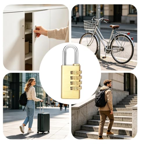 Candado de combinación impermeable con 10000 opciones de código para cobertizos 5