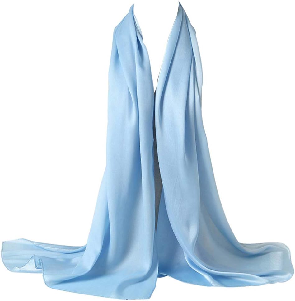 Bellonesc Silk Scarf 100% silk Long Lightweight Sunscreen Shawls for Women