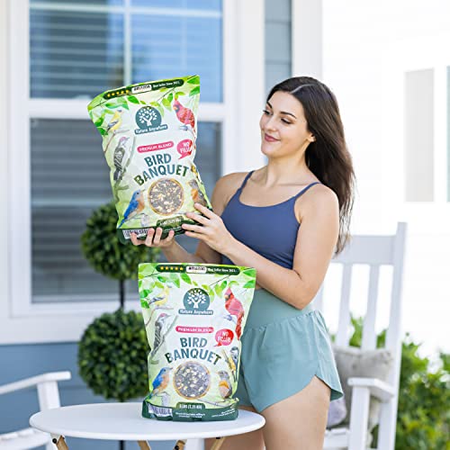 Image of Nature Anywhere Bird Seed Bird Banquet Bird Seed for Outside Feeders, Wild Bird Seed, Bird Food, No Fillers, Made in USA, Wild Bird Food Blend