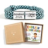DOORIO Schulkind Armband 2026 Junge Geflochten Armband Einschulung Geschenk