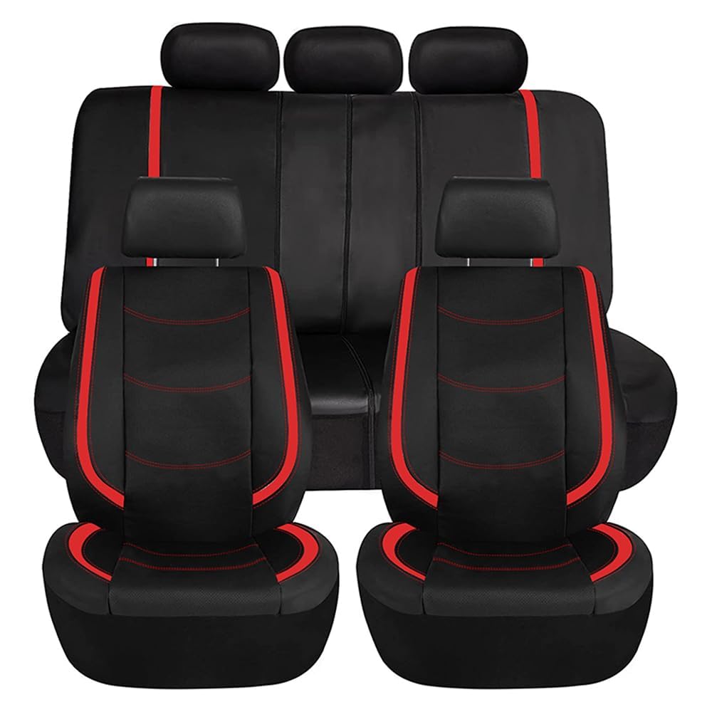 XMBTVAUMN Car Seat Covers Full Set, for Peugeot 3008 2. Gen. 2017-2023 oberer ladeboden Waterproof Breathable Vehicle Protectors Split Rear Bench Cushion,C