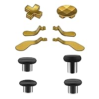 Vista 2 de EASEGMER Replacement Thumbsticks for Xbox Elite Controller Series 2, 10 in 1 Plating Accessories Kits Parts Including 4 Swap Joysticks,4 Paddles,1