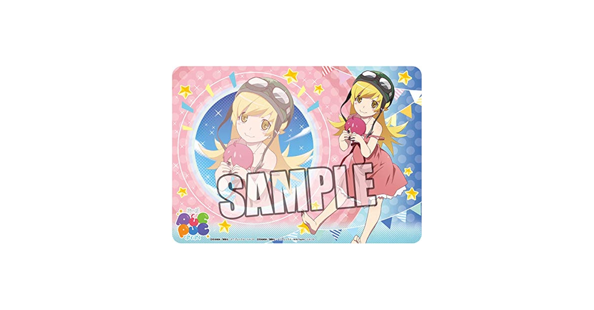 物語シリーズぷくぷく ラバーマット3種 プレイマット 物語〉シリーズ ぷくぷく「忍野忍」キャラクター