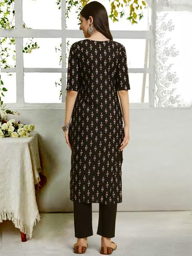 Image of Tee Projekt Straight Kurta & Pant for Women Ethnic Kurta Set for Women (Pack of 2)