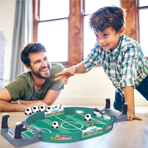Tischfussball Kinder Interaktives Tischfußballspiel mit 6 Fußbälle: Mini Tischkicker Desktop Spielzeug Tisch Fußball Kit - Geburtstag Partyspielzeug für Jungen und Mädchen – Bild 5