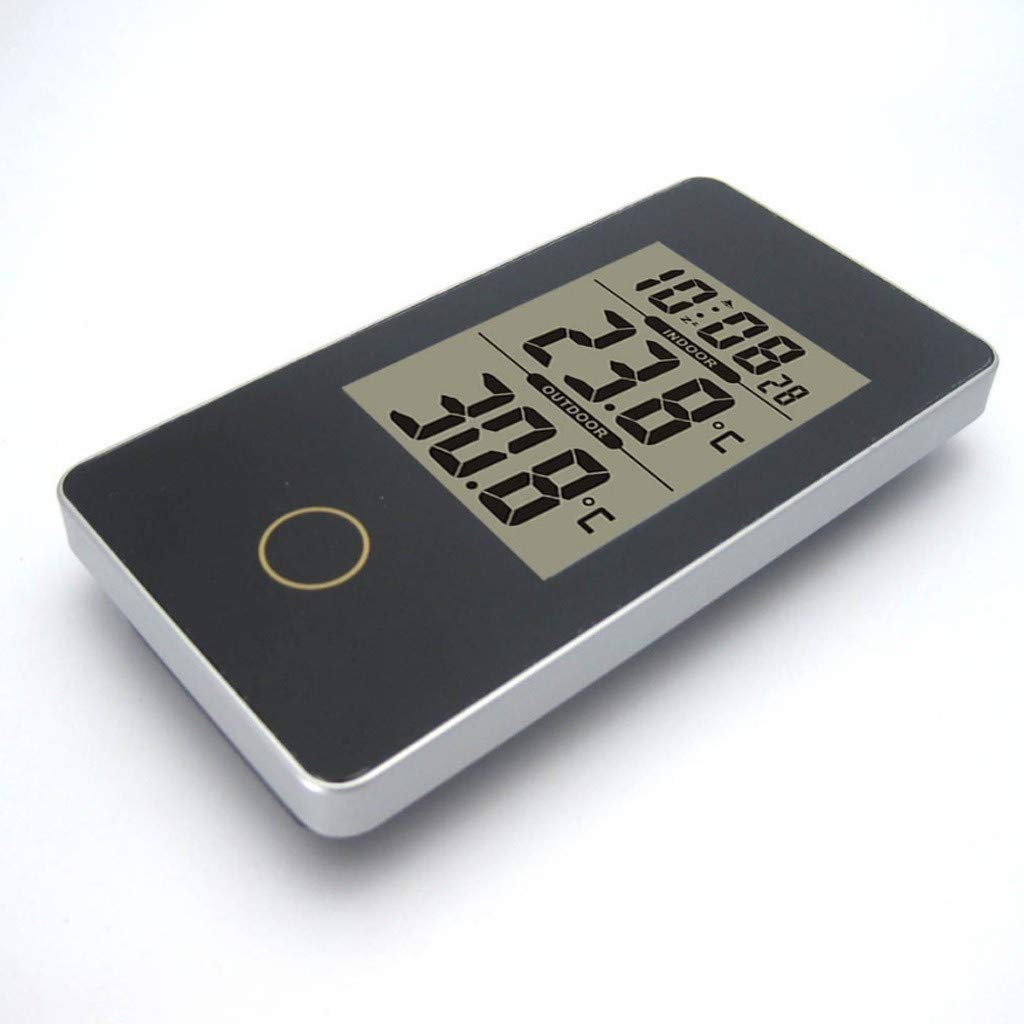 Multi-Funzione di Allarme LCD Digital Clock termometro elettronico termometro dell'interno Famiglia Stazione Meteo con retroilluminazione Display