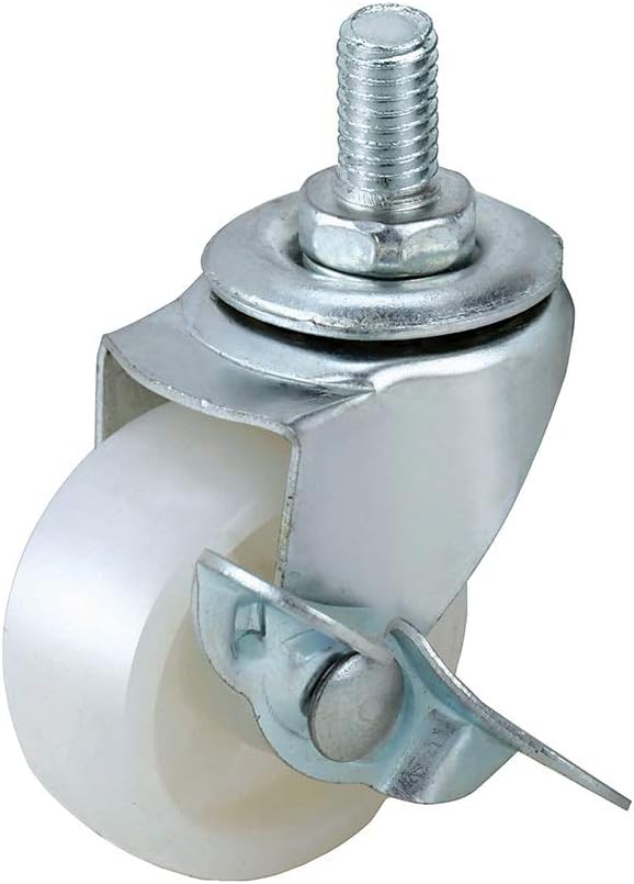 家具用キャスターホイール ステム付き ブレーキ付き ラバーキャスターホイール 1.5/2/2.5/3インチ キャスターメーカー -Fengshun  County Taiyada Industrial Co., Ltd キャスターホイール 4 x 65mm ホワイト PP 回転キャスター家具 ブレーキ付き 最大160kg 家具用電化製品および機器の各