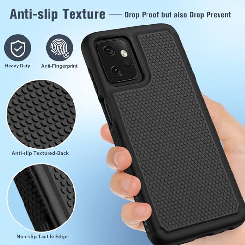 Image of FNTCASE for Motorola Moto G-Power-5G 2023 Case: Moto G 5G 2023 Case Dual Layer Shockproof Protective Textured Design Cell Phone Cover Heavy Duty Rugged Tough Back Hardshell Hybrid Slim Basic Case