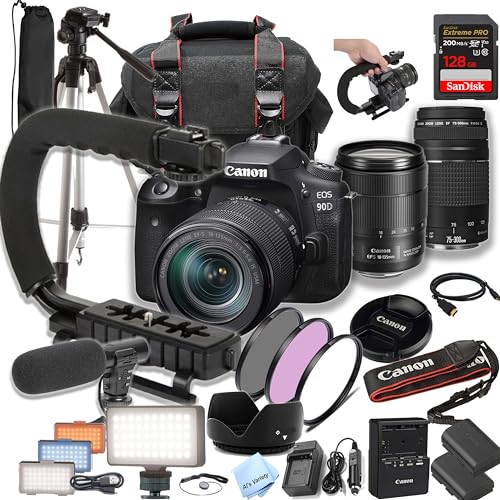 Canon EOS 90D Cámara DSLR con Lentes y Accesorios miniatura 1