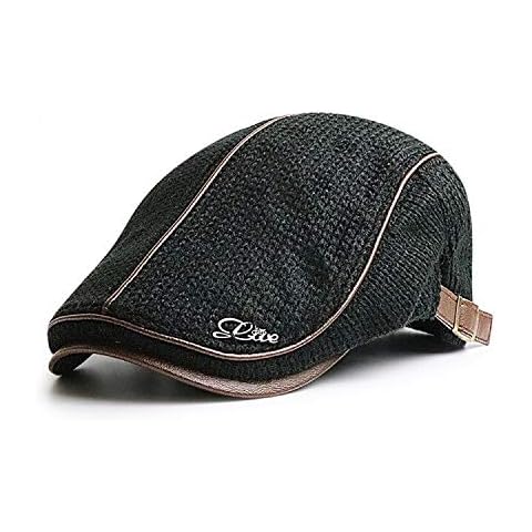 Elwow Men's Winter Cotton Knit Driving Cap Cover