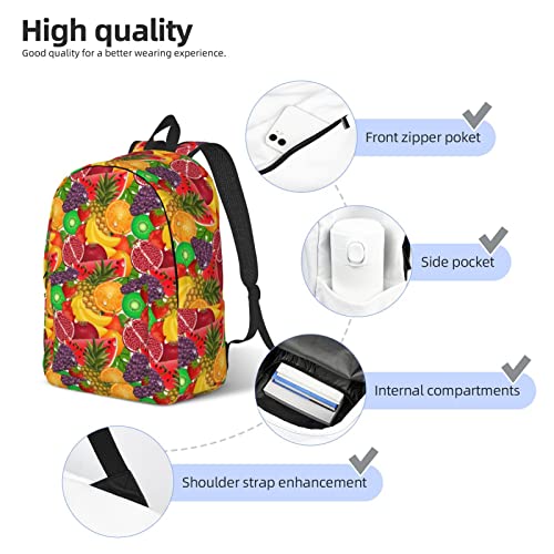 Sac à dos ordinateur portable pour éviter le mal de dos en voyage scolaire taille M ananas - 5