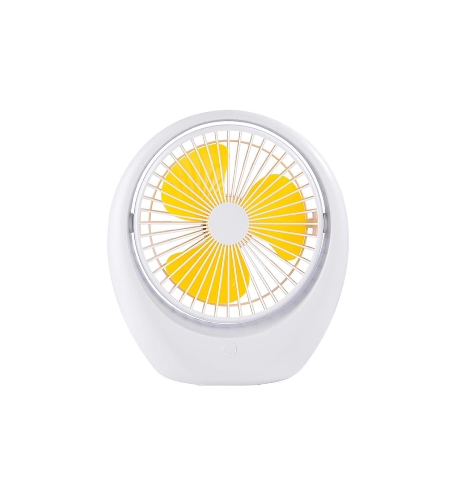 FGJsfhrDTU Portable Fan, USB, Desk, Low Noise, 3Speeds Desktop with Powered Strong Wind Cooling(Yellow white shell)