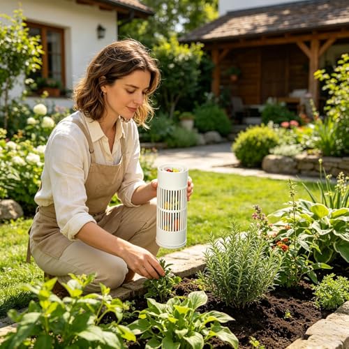 Worm Composting Bin - Underground Farm Bin Composter,In Ground Worm Composter Garden Kitchen Home Soil Inground Backyard Raised Beds