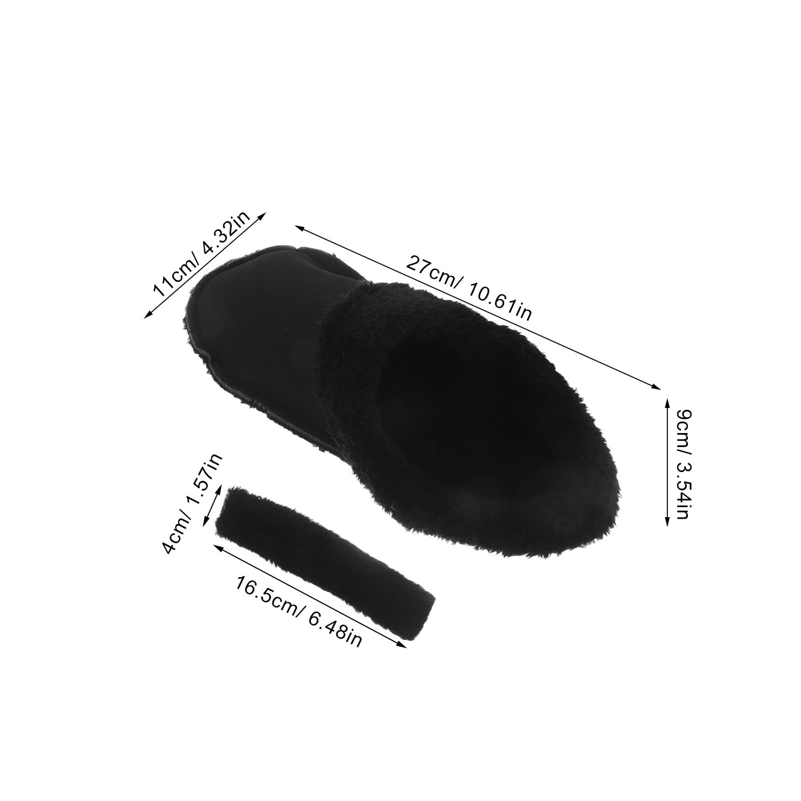 BESPORTBLE 3 pares de plantillas de felpa lavables para zuecos - Plantillas térmicas para uso en interiores y exteriores - de repuesto suaves y esponjosas - Forro cálido para calzado de invierno