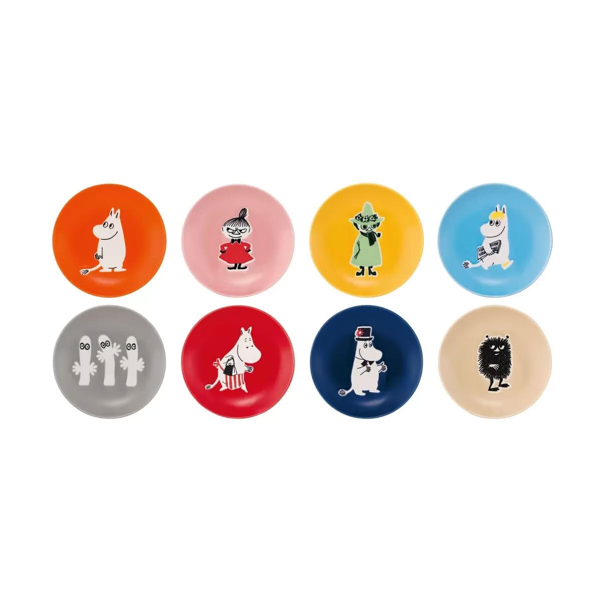 Amazon | MOOMIN/ムーミン スモールプレート8枚セット 直径15cm 8柄/8
