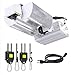 VIVOSUN"Butterfly" Double Ended Grow Light Fixture for DE HPS MH Bulb, High-Reflectivity Vega Aluminum Hood, 120/240V Ballast, Full-Spectrum Grow Light and Suspension System, No Bulb Included