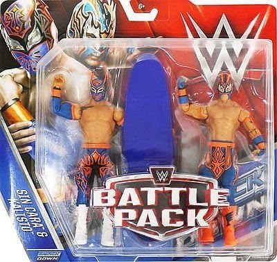 WWE Battle Pack Series 42 Action Figure - Sin Cara & Kalisto (The Lucha Dragons) by Wrestling