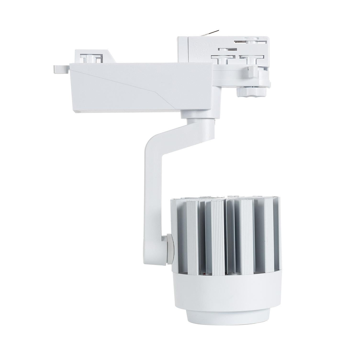 LEDKIA LIGHTING - Faretto LED Binario Trifase 30W Dora | Tecnologia COB | Angolo Luce 36º | Applicazione Showroom e Negozi, Bianco Caldo 2700K, Policarbonato