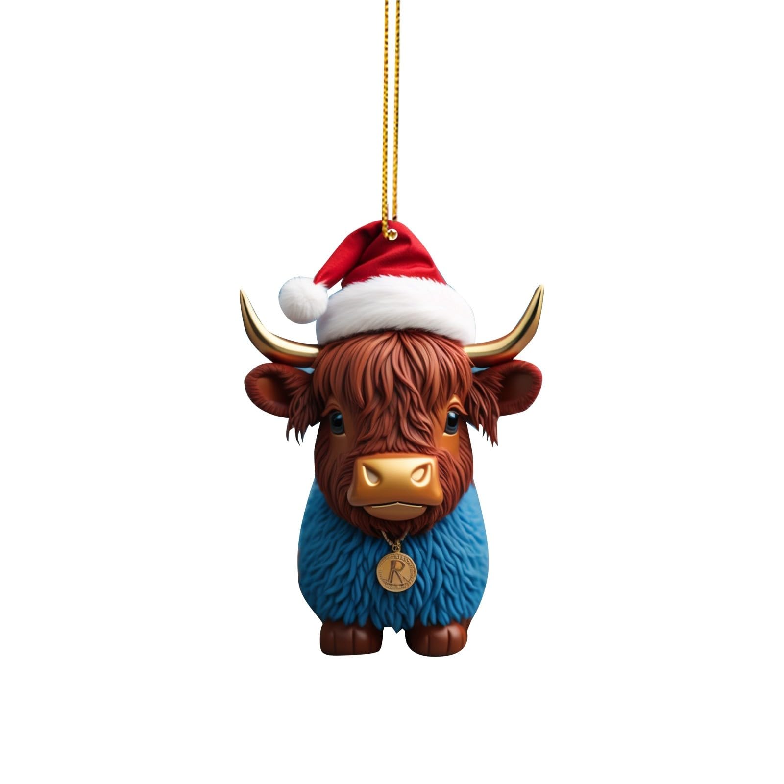 Dierlijke Kerst Ornamenten, 2D Acryl Cartoon Decor, Kerstboom