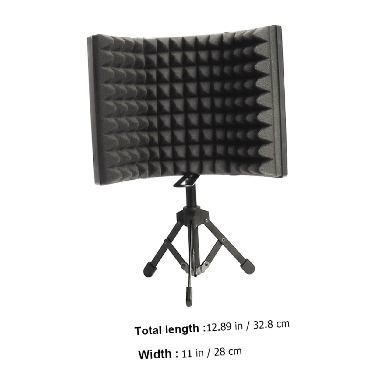 TOYANDONA 1set Microfono Anti-vento Con Schermo Isolante Spugna Per Registrazioni Professionali Karaoke e Broadcast Completo Con Supporto Desktop