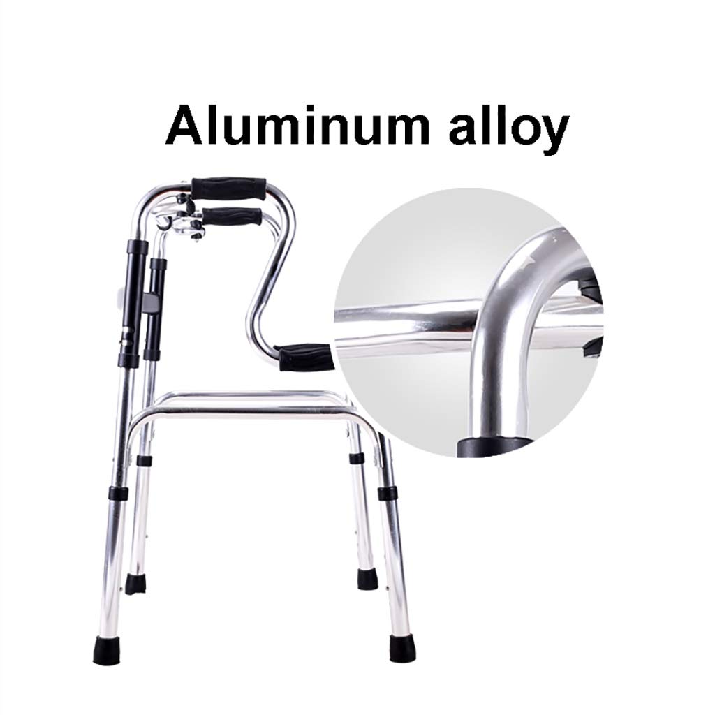 Rama do chodzenia Aluminiowa składana lekka rama do chodzenia, pomoc w poruszaniu się, chodzik z siedziskiem,Pomoce do chodzenia